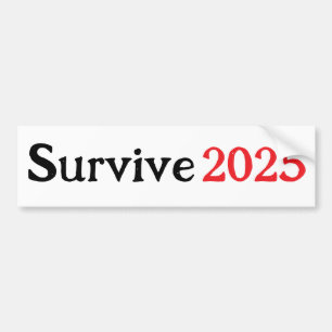 Überleben 2025 autoaufkleber