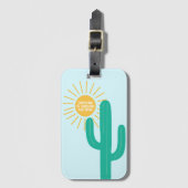 Überleben auf Sonnenschein und Spite Gepäckanhänger (Vorderseite Vertikal)