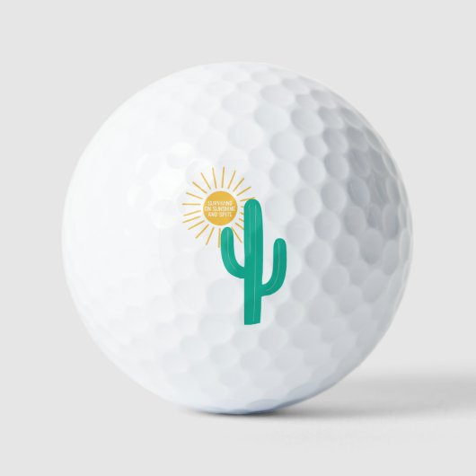Überleben auf Sonnenschein und Spite Golfball (Vorderseite)