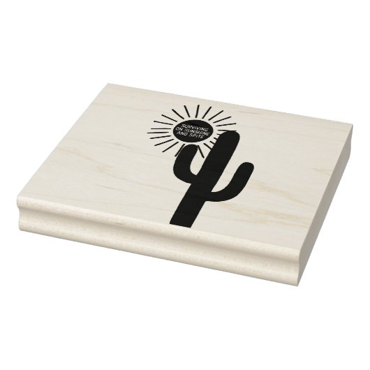 Überleben auf Sonnenschein und Spite Gummistempel (Stempel)