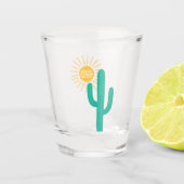 Überleben auf Sonnenschein und Spite Schnapsglas (Vorderseite)