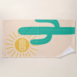 Überleben auf Sonnenschein und Spite Strandtuch