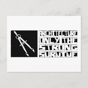 Überleben der Architektur Postkarte