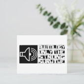 Überleben der Audiologie Postkarte (Stehend Vorderseite)