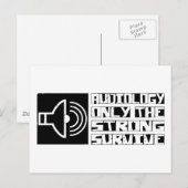 Überleben der Audiologie Postkarte (Vorne/Hinten)