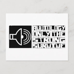 Überleben der Audiologie Postkarte