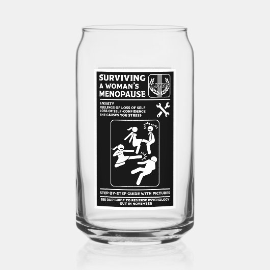 Überleben der Menopause Dosenglas (Vorderseite)