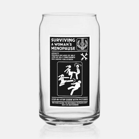 Überleben der Menopause Dosenglas (Rückseite)
