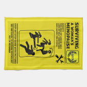 Überleben der Menopause Geschirrtuch (Horizontal)