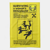 Überleben der Menopause Geschirrtuch (Vertikal)