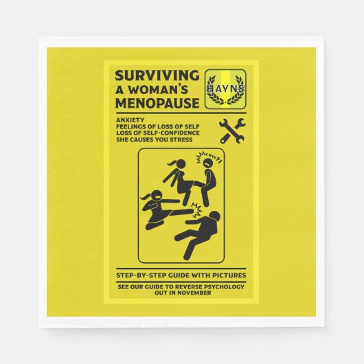 Überleben der Menopause Serviette (Vorderseite)