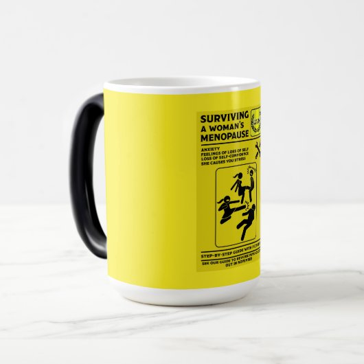 Überleben der Menopause Verwandlungstasse (Vorderseite Links)