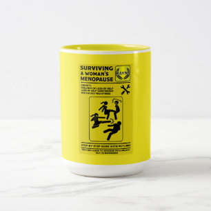 Überleben der Menopause Zweifarbige Tasse