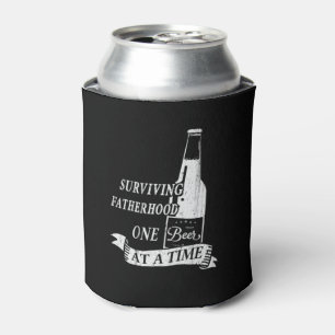 Überleben der Vaterschaft ein Bier in einer Zeit Dosenkühler