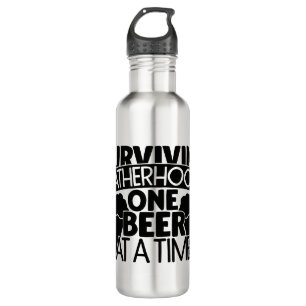 Überleben der Vaterschaft ein Bier nach dem ander Edelstahlflasche