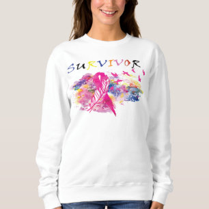 Überleben der Vögel Brustkrebs Sweatshirt