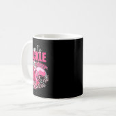 Überleben der Zeit, um das Bewusstsein für Brustkr Kaffeetasse (Vorderseite Links)