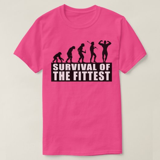 Überleben des Fittest T-Shirt (Design vorne)