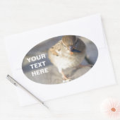 Überleben des Prüfkörpers Ovaler Aufkleber (Umschlag)