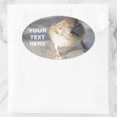 Überleben des Prüfkörpers Ovaler Aufkleber (Tasche)