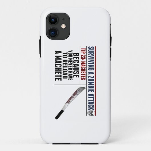 ÜBERLEBEN EINES ZOMBIE-ANGRIFF iPhone Falles Case-Mate iPhone Hülle (Rückseite)