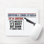 Überleben EINES ZOMBIE-ANGRIFFS; SCHROTFLINTE Mousepad (Mit Mouse)