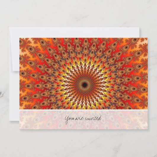 Überleben - Fraktal Einladung (Vorderseite)