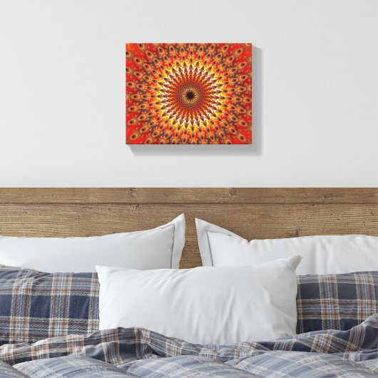 Überleben - Fraktal Leinwanddruck (Insitu (Schlafzimmer))