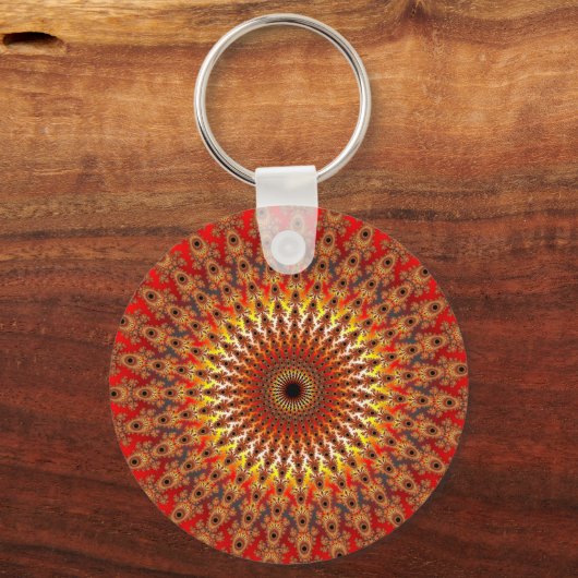 Überleben - Fraktal Schlüsselanhänger (Vorderseite)