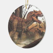 Überleben für den ausgestorbenen Dinosaurier Keramikornament (Links)