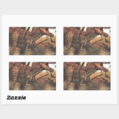 Überleben für den fittest.jpg rechteckiger aufkleber (Blatt)