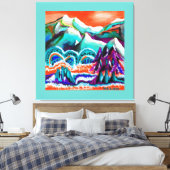 Überleben in Alien Leinwanddruck (Insitu (Schlafzimmer))