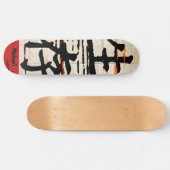 "Überleben in asiatischer Sprache - personalisierb Skateboard (Horizontal)