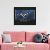 Überleben: Inspirationsangebot 1 Leinwanddruck (Insitu (Wohnzimmer))