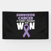 Überleben Krebs kam es, dass ich kämpfte und gewon Banner (Horizontal)