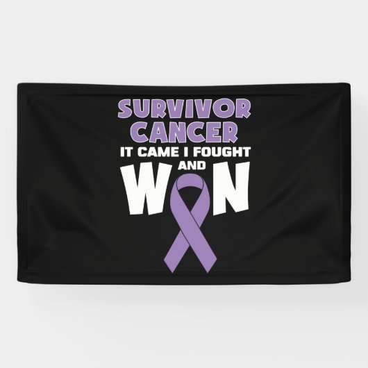 Überleben Krebs kam es, dass ich kämpfte und gewon Banner (Horizontal)