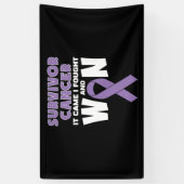 Überleben Krebs kam es, dass ich kämpfte und gewon Banner (Vertikal)