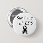 Überleben mit dem EDS Ehlers-Danlos-Syndrom Button (Vorne & Hinten)