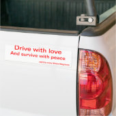 Überleben mit Frieden Autoaufkleber (Auf Lkw)