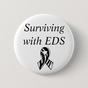 Überleben mit Syndrom-Band EDS Ehlers-Danlos Button