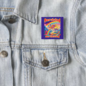 Überleben, nicht Gedeihen – Regenbogen-Einhorn-Kno Button (Beispiel)