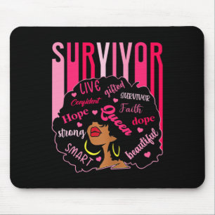 Überleben Schwarze Frauen Brustkrebs Bewusstsein S Mousepad