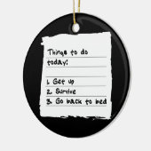 Überleben Sie heute Verzierung Keramikornament (Links)