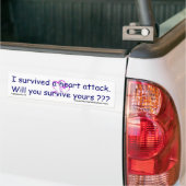 Überleben Sie Ihren Herzinfarkt??? Autoaufkleber (Auf Lkw)