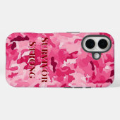 Überleben Starkes Brustkrebs-Bewusstsein Case-Mate iPhone Hülle (Rückseite (Horizontal))