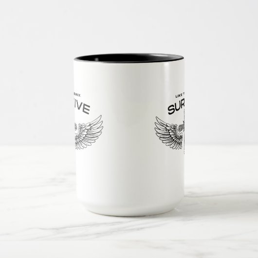 ÜBERLEBEN TASSE (Zentrum)