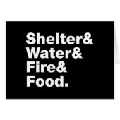 Überleben (Unterkunft & Wasser & Feuer & Nahrung) (Vorderseite (Horizontal))