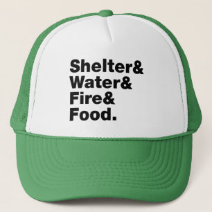 Überleben (Unterkunft & Wasser & Feuer & Nahrung) Truckerkappe