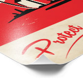 Überleben - Vintages Sicherheitspaket für Atomwaff Fotodruck (Ecke)