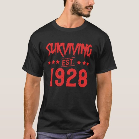 Überleben von Est 1928 T-Shirt (Vorderseite)